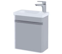 RAK Resort Wall Hung 450mm Wide Cloakroom Matt White Vanity Unit With Basin -Burlington Shop M700 2020 6 20 11 59 7 505