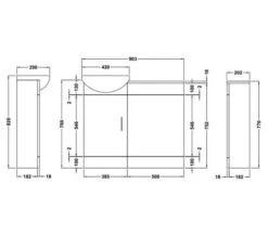 Nuie Sienna Floor Standing Gloss White Cloakroom Fitted Furniture Pack -Burlington Shop M700 2021 11 19 12 12 41 754