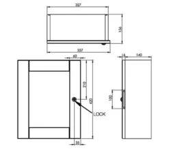 Roper Rhodes Medicab Lockable Single Door Wall Cabinet White 334mm - MED340 -Burlington Shop M700 2021 11 30 10 3 52 699