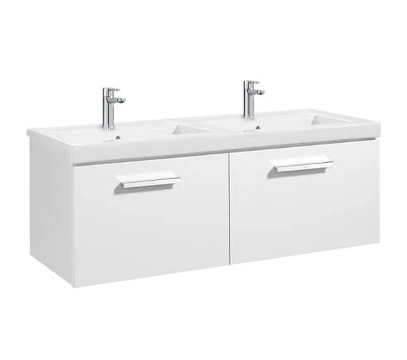 Roca Prisma Unik 2 Drawer Base Unit Textured Ash 1200 X 450mm With Basin 7 Roca Prisma Unik 2 Drawer Base Unit Textured Ash 1200 X 450mm With Basin - Image 5
