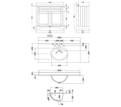 Hudson Reed Old London Floor Standing Vanity Unit And Basin With Marble Worktop -Burlington Shop M700 2021 12 21 13 19 57 401