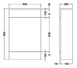Nuie Eden 500mm Gloss White Back-To-Wall WC Furniture Unit -Burlington Shop M700 2021 2 23 8 25 3 552