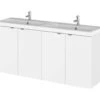 Hudson Reed Fusion 1200mm Wall Hung Full Depth 4 Door Vanity Unit And Basin -Burlington Shop M700 2021 3 10 6 24 52 300