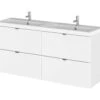 Hudson Reed Fusion 1200mm Wall Hung Full Depth 4 Drawer Vanity Unit And Basin -Burlington Shop M700 2021 3 10 8 45 44 199