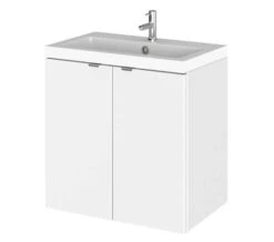 Hudson Reed Fusion Wall Hung Full Depth 2 Door Vanity Unit And Basin