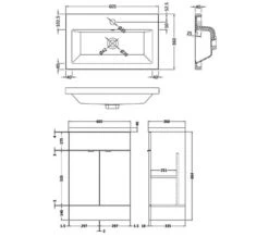 Hudson Reed Fusion Full Depth Floor-Standing Vanity Unit And Basin -Burlington Shop M700 2021 3 9 10 24 22 953