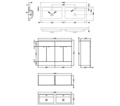 Hudson Reed Fusion 1200mm Full Depth Floor-Standing Vanity Unit And Basin -Burlington Shop M700 2021 3 9 12 45 32 313