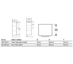 Geberit Selnova Square 330 X 335mm 1 Door Cabinet -Burlington Shop M700 2021 4 21 7 53 13 32