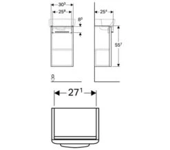 Geberit Selnova Square 303 X 254mm Single Door Cabinet -Burlington Shop M700 2021 4 30 10 38 31 424