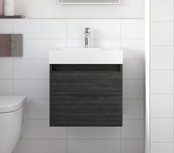 Nuie Merit Full Depth 505 X 360mm Single Door Vanity Unit And Basin 3 Nuie Merit Full Depth 505 X 360mm Single Door Vanity Unit And Basin