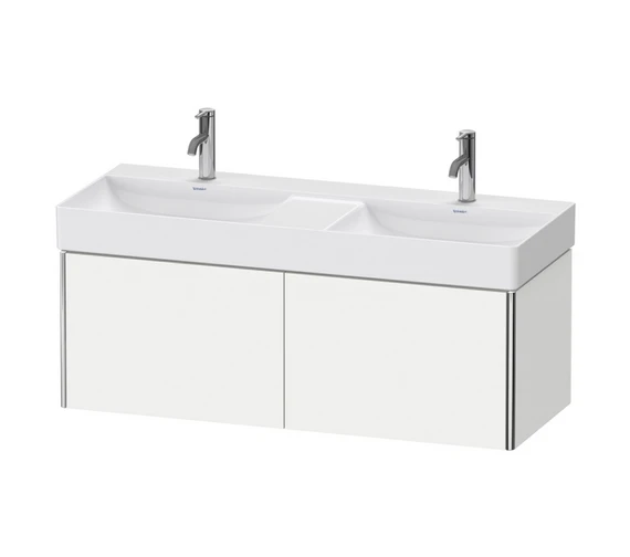 Duravit XSquare 1184 X 460mm Wall-Hung White Matt Vanity Unit With 2-Pull-Out Compartments 3 Duravit XSquare 1184 X 460mm Wall-Hung White Matt Vanity Unit With 2-Pull-Out Compartments