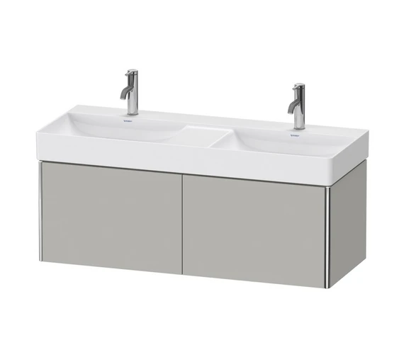 Duravit XSquare 1184 X 460mm Wall-Hung White Matt Vanity Unit With 2-Pull-Out Compartments 5 Duravit XSquare 1184 X 460mm Wall-Hung White Matt Vanity Unit With 2-Pull-Out Compartments - Image 3