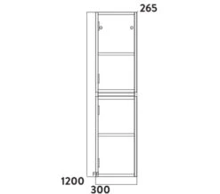 Joseph Miles Muro 1200mm Height Tall Boy Unit -Burlington Shop M700 2022 1 7 9 24 40 894