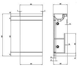 Roper Rhodes System 464 X 290mm Single Door Cloakroom Vanity Unit -Burlington Shop M700 2022 10 18 9 42 37 399
