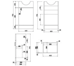 Essential Alaska 1 Door Vanity Unit 450mm And Basin -Burlington Shop M700 2022 10 22 7 37 53 982