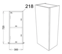 Joseph Miles Twain 1 Door Wall Hung Unit -Burlington Shop M700 2022 5 24 7 52 50 154