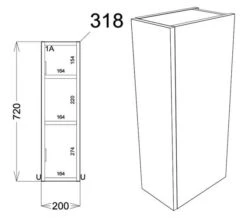 Joseph Miles Twain 200mm Wide 1 Door Floor Standing Unit With Toilet Roll Holder -Burlington Shop M700 2022 5 24 9 19 23 733