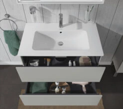 Duravit L-Cube Wall Mounted 2 Drawer Vanity Unit For Me-By-Starck Basin -Burlington Shop M700 2022 6 10 14 36 10 413