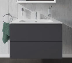 Duravit L-Cube Wall Mounted 2 Drawer Vanity Unit For Me-By-Starck Basin -Burlington Shop M700 2022 6 10 14 40 16 644