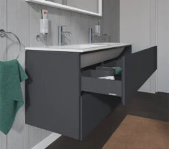 Duravit L-Cube 1290mm Wide 2 Drawers Wall Mounted Vanity Unit For Me-By-Starck Basin -Burlington Shop M700 2022 6 10 14 44 26 300