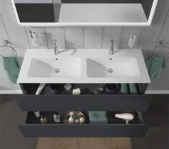 Duravit L-Cube 1290mm Wide 2 Drawers Wall Mounted Vanity Unit For Me-By-Starck Basin -Burlington Shop M700 2022 6 10 14 44 49 329