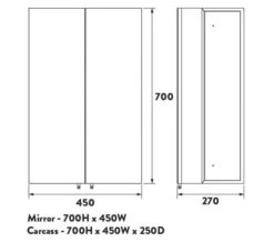 Croydex Avisio Stainless Steel Double Door Corner Mirror Cabinet -Burlington Shop M700 2022 6 16 13 20 52 177