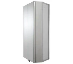 Croydex Avisio Stainless Steel Double Door Corner Mirror Cabinet -Burlington Shop M700 2022 6 16 13 21 28 407