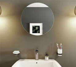 Croydex Severn Stainless Steel Circular Door Mirror Cabinet -Burlington Shop M700 2022 6 16 13 32 17 963