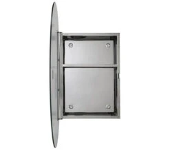 Croydex Tay Stainless Steel Oval Door Mirror Cabinet -Burlington Shop M700 2022 6 16 13 45 52 362