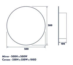 Croydex Severn Stainless Steel Circular Door Mirror Cabinet -Burlington Shop M700 2022 6 16 13 53 29 251
