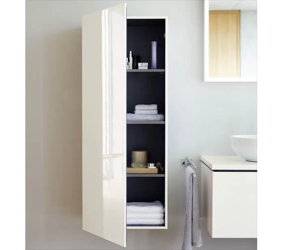 Duravit L-Cube 1320mm High 1 Door Cabinet 3 Duravit L-Cube 1320mm High 1 Door Cabinet