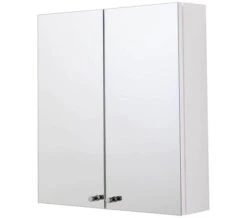 Croydex Carra Double Door Stainless Steel Mirror Cabinet
