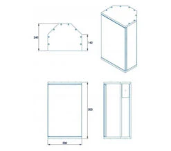 Croydex Simplicity Self Assembly White Corner Mirror Cabinet -Burlington Shop M700 2022 6 28 9 33 50 54