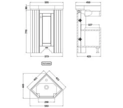 Hudson Reed Old London 595mm Floor Standing Corner Cabinet And Basin 9 Hudson Reed Old London 595mm Floor Standing Corner Cabinet And Basin -Burlington Shop M700 2022 7 25 15 33 15 210