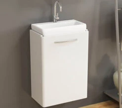 Geberit Selnova Square 396 X 226mm Small Projection One Door Cabinet