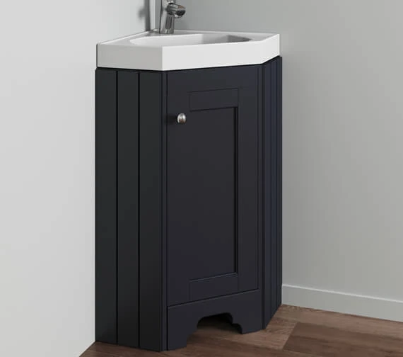 Hudson Reed Old London 595mm Floor Standing Corner Cabinet And Basin 3 Hudson Reed Old London 595mm Floor Standing Corner Cabinet And Basin