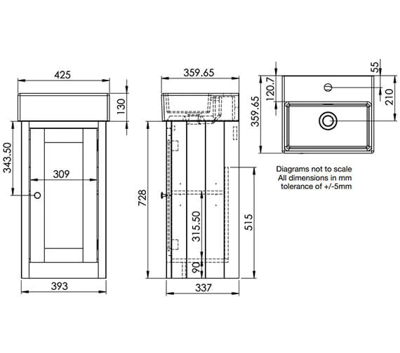 Tavistock Lansdown 430mm Cloakroom Unit And Basin 5 Tavistock Lansdown 430mm Cloakroom Unit And Basin - Image 3
