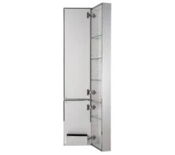 Croydex Nile Stainless Steel Tall Cabinet With Mirrored Doors -Burlington Shop M700 2022 8 25 7 20 55 572
