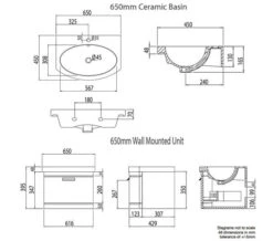 Tavistock Tempo 650mm Wall Mounted Unit And Basin -Burlington Shop M700 2022 8 3 11 13 27 993