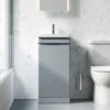 Saneux Air One Door Floor Standing 400mm Unit With Basin And Waste Trap -Burlington Shop M700 2022 8 3 14 36 49 888
