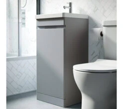 Saneux Air One Door Floor Standing 400mm Unit With Basin And Waste Trap -Burlington Shop M700 2022 8 3 14 37 6 938