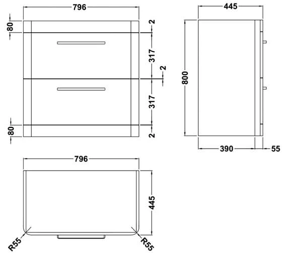 Hudson Reed Solar Floor-Standing Vanity Unit And Basin 6 Hudson Reed Solar Floor-Standing Vanity Unit And Basin - Image 4