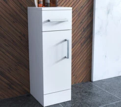 Nuie Mayford 250mm Wide Cupboard White Furniture Unit