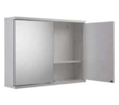 Croydex Simplicity Self Assembly White 2 Door Mirror Cabinet -Burlington Shop M700 2022 9 27 14 15 29 423