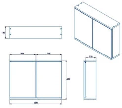 Croydex Simplicity Self Assembly White 2 Door Mirror Cabinet -Burlington Shop M700 2022 9 27 14 15 6 528