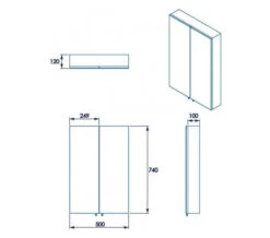Croydex Colorado Stainless Steel Double Door Large Mirror Cabinet 12 Croydex Colorado Stainless Steel Double Door Large Mirror Cabinet -Burlington Shop M700 2022 9 28 10 3 45 422