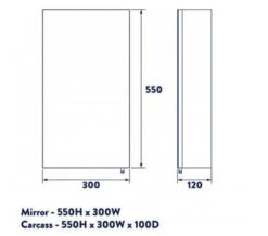 Croydex Anton Stainless Steel Single Door Standard Mirror Cabinet -Burlington Shop M700 2022 9 28 11 26 36 477
