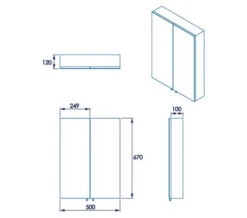 Croydex Anton Stainless Steel Double Door Standard Mirror Cabinet -Burlington Shop M700 2022 9 28 11 57 54 52