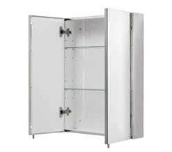 Croydex Anton Stainless Steel Double Door Standard Mirror Cabinet -Burlington Shop M700 2022 9 28 11 58 30 342