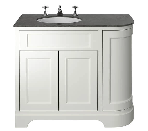 Heritage Wilton 1000mm Floor Standing 3 Doors Curved Corner Vanity Unit 5 Heritage Wilton 1000mm Floor Standing 3 Doors Curved Corner Vanity Unit - Image 3